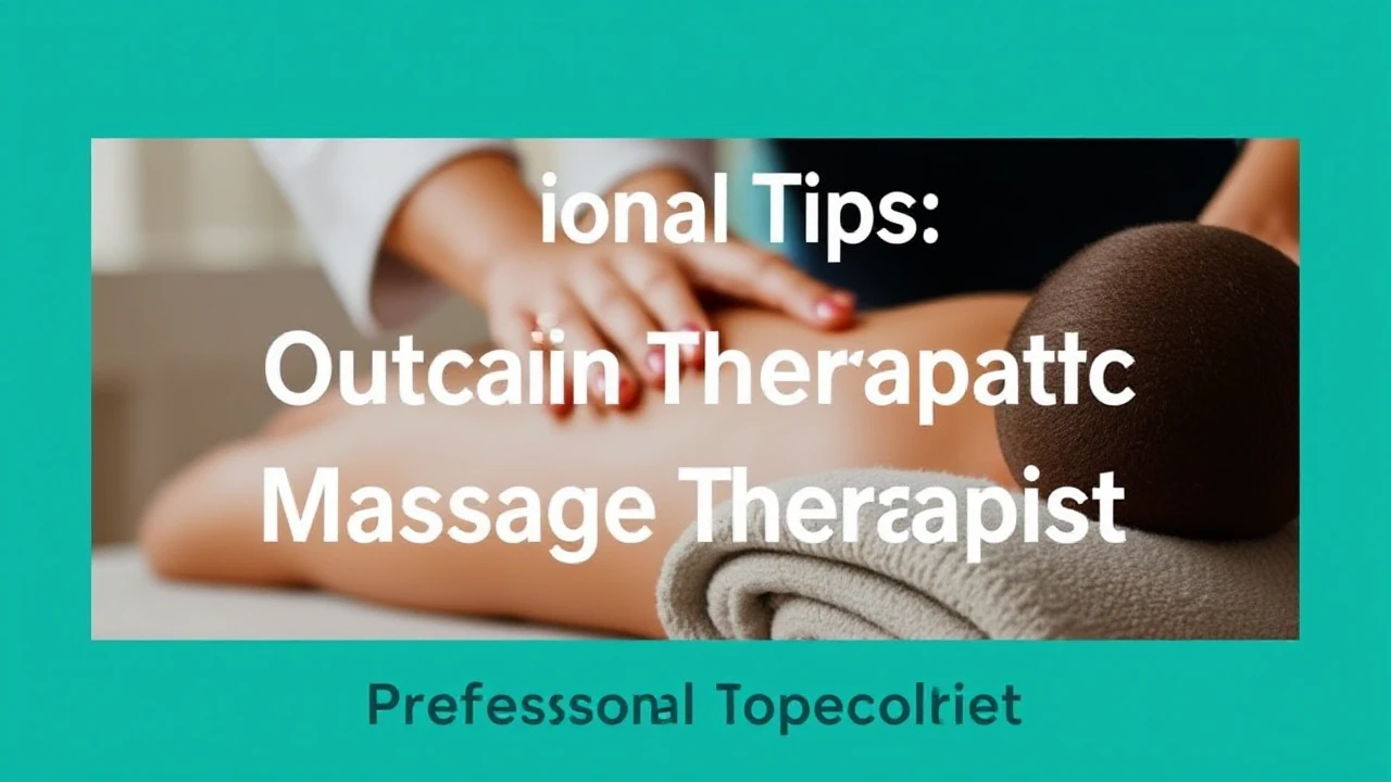 Professional Tips: Selecting the Right Outcall Therapeutic Massage Therapist
